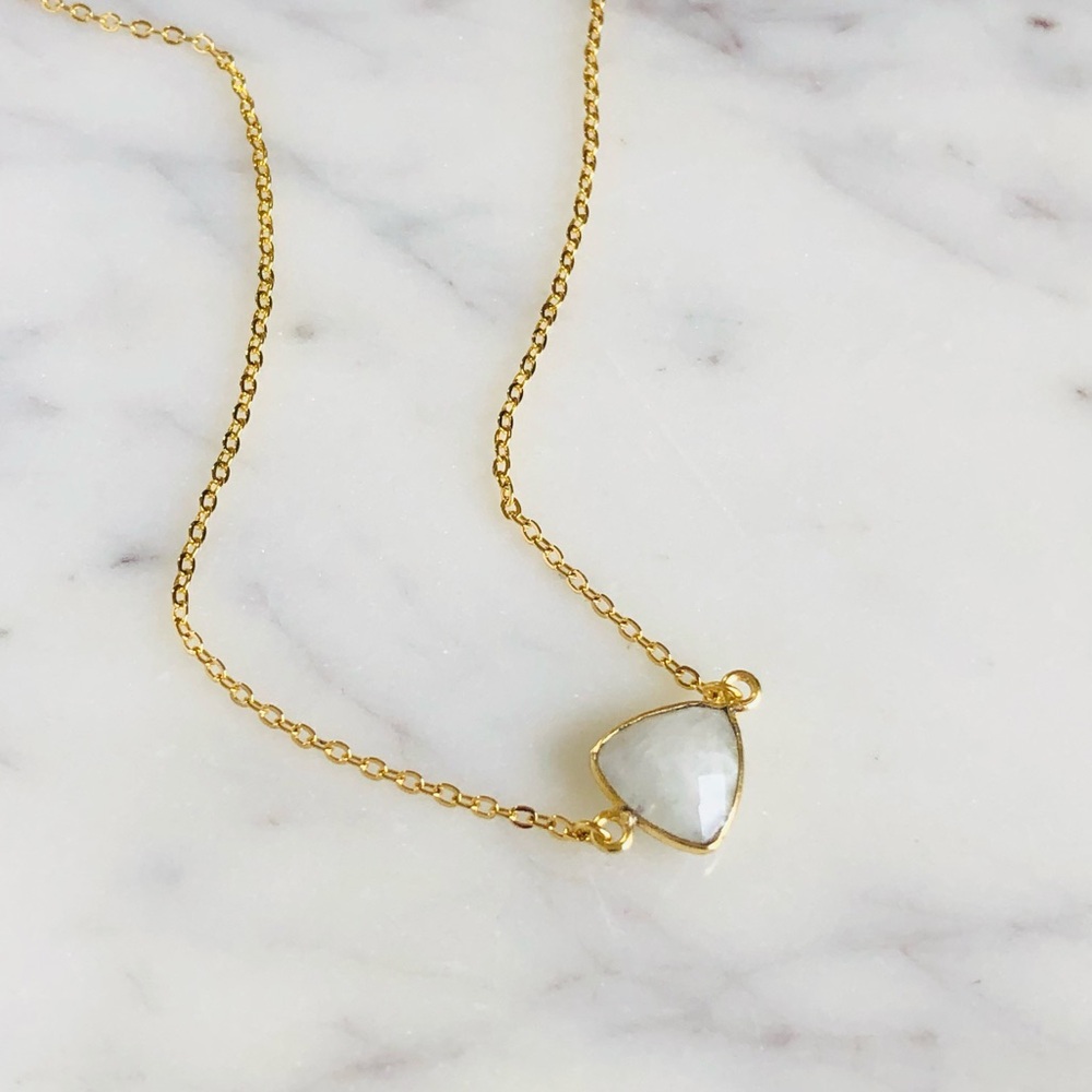 Moonstone Gold Chain Necklace